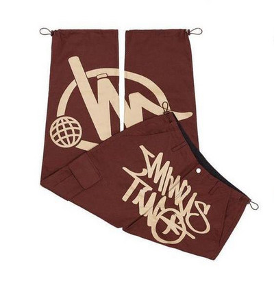 Minus Two Cargo Harajuku vabaaja vaba punk rock sirge laia säärega püksid tänavarõivad Y2K Cargo Pant retro tänavatrendi kombinesoonid