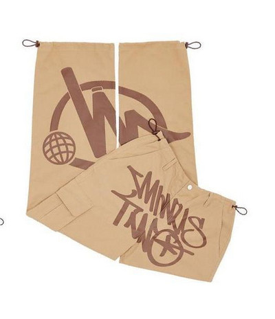 Minus Two Cargo Harajuku vabaaja vaba punk rock sirge laia säärega püksid tänavarõivad Y2K Cargo Pant retro tänavatrendi kombinesoonid