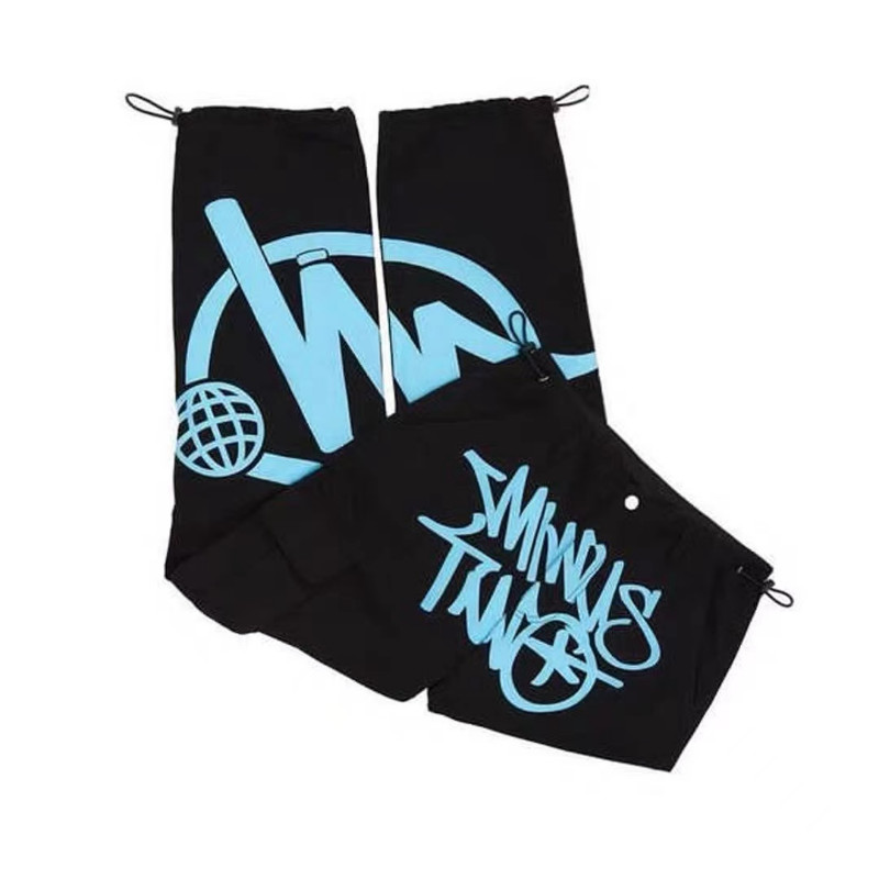 Minus Two Cargo Harajuku vabaaja vaba punk rock sirge laia säärega püksid tänavarõivad Y2K Cargo Pant retro tänavatrendi kombinesoonid