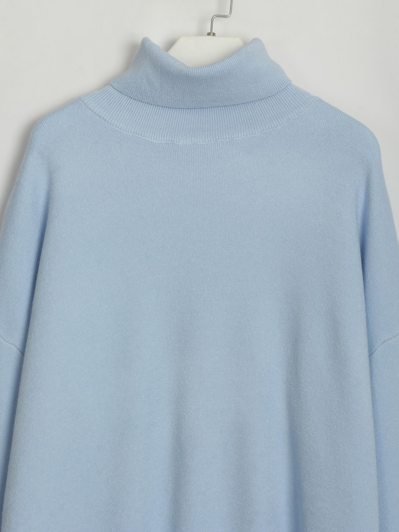 Wixra Γυναικεία Χαλαρά Βασικά Πουλόβερ Μακρύ μανίκι μαλακά ζεστά πουλόβερ Casual πλεκτά τοπ Φθινοπωρινά χειμερινά πλεκτά 2023