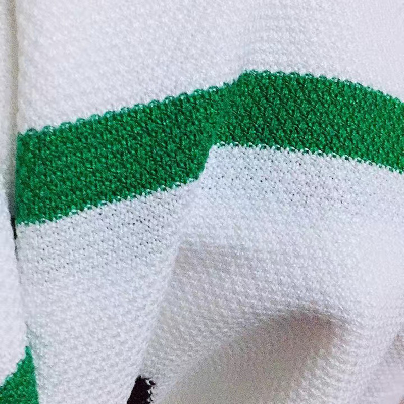 Proljetni ženski široki puloveri s prugama Elegantni O-izrez Ležerni pleteni džemper dugih rukava Korejski vintage pulover Nove majice za pletenje