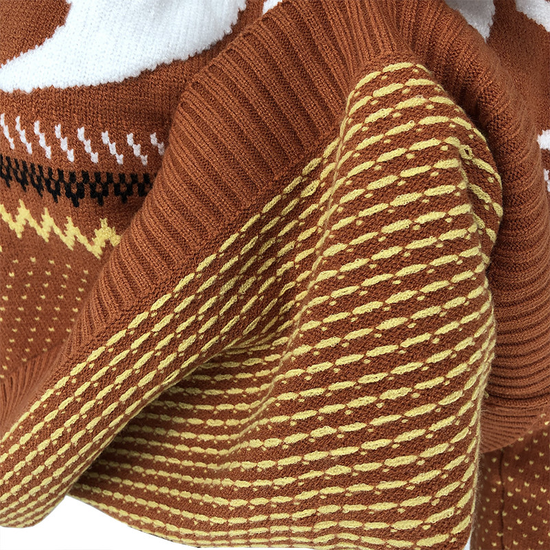 Pleteni pulover za Noć vještica Ženski džemperi Pulover Džemperi Labavi Y2k Pull Oversize gornji dio dukserice za Noć vještica Topli dugih rukava