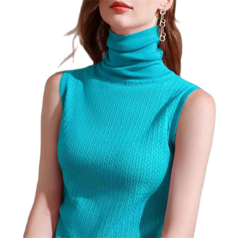 Naujas seksualus džemperis be rankovių, moteriškas megztinis plonas mezgimo megztinis, moteriškas žieminis megztinis, moteriškas džemperis