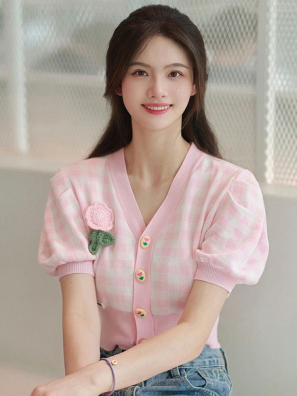 Naiste kampsunid kuduvad lilled, magusad lihtsad loomingulisus, vaba aja veetmine trendikas temperament hubane kevadine Korea stiil naistele