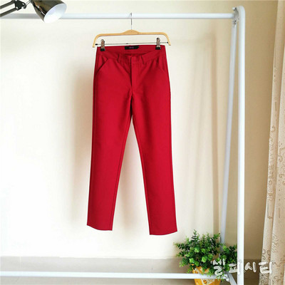 Klasične mamine prevelike 4xl pencil hlače srednjeg struka Pamučne uske OL pantalone Elegantne Y2K trenirke Uredske tajice Spodnie