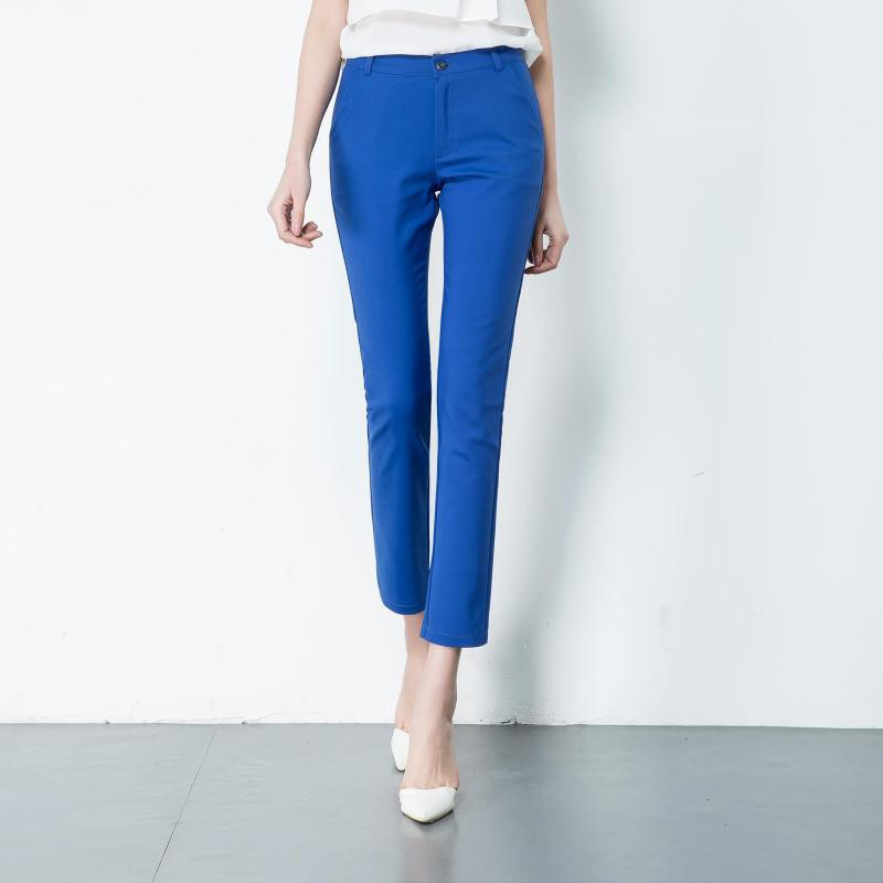 Klasične mamine prevelike 4xl pencil hlače srednjeg struka Pamučne uske OL pantalone Elegantne Y2K trenirke Uredske tajice Spodnie