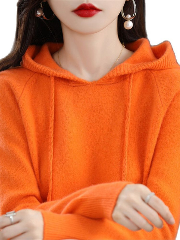 2022. Korejska moda Novo proljeće jesen Ženski pulover od kašmira Sportska majica s kapuljačom Puloveri Pletena jakna s donjim dijelom Ženska široka ulična odjeća