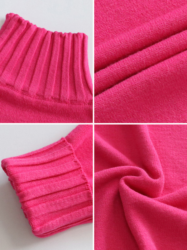 2023 Φθινοπωρινό χειμερινό ζιβάγκο πουλόβερ Γυναικεία πουλόβερ Πράσινα πλεκτά πουλόβερ Jumpers Γυναικείο απαλό λευκό βασικό πουλόβερ