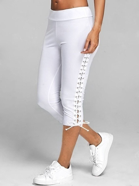 2022. Nove ženske uske hlače Ležerne čiste boje Yoga hlače Sportska odjeća Skraćene hlače Tajice Ženske sportske hlače