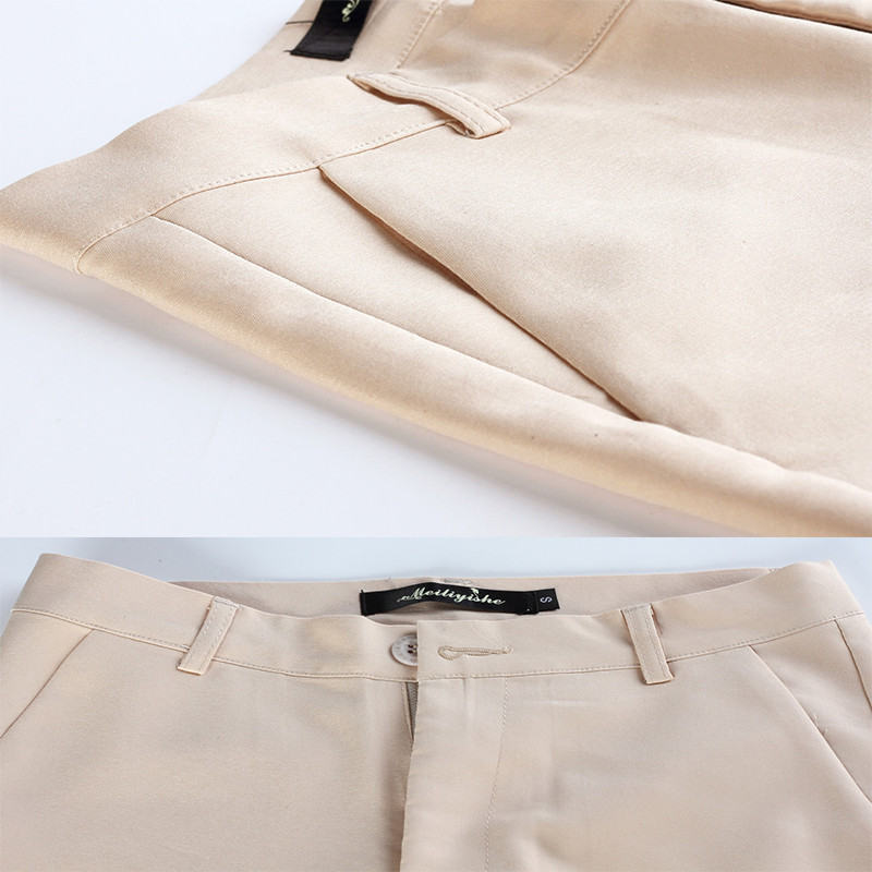 Nove korejske pencil hlače Ženske proljeće Ljeto Ol Slim Pantalones Ležerne Hlače do gležnja visokog struka Oversize 4xl Spodnie