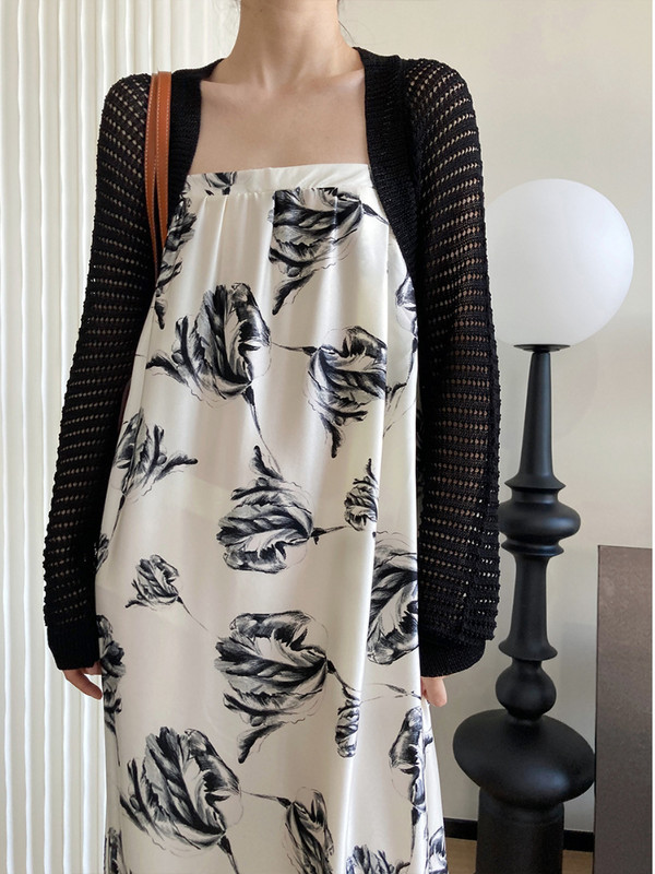 Ženski kardigan Ljeto Chic Vruća rasprodaja Ženski jednobojni korejski stil Sveobuhvatna trendi studentska osnovna pletiva otporna na sunce Mujer De Moda