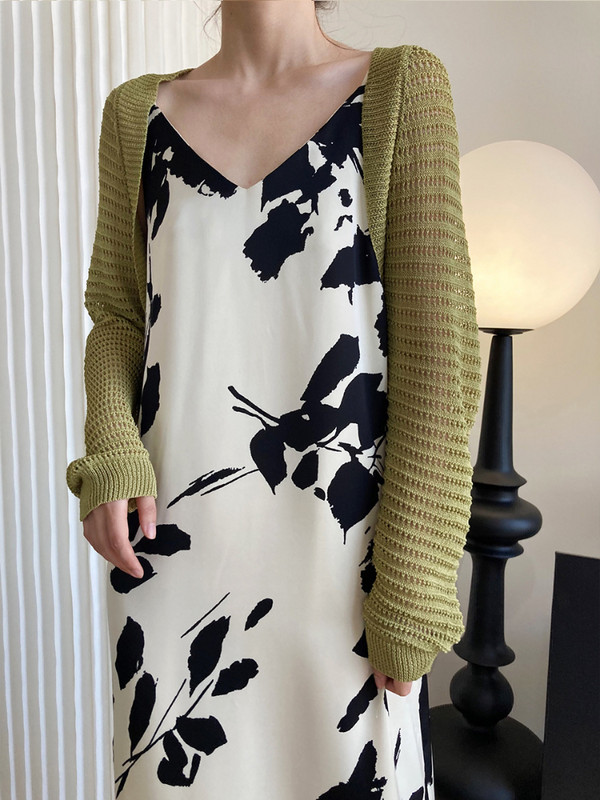 Ženski kardigan Ljeto Chic Vruća rasprodaja Ženski jednobojni korejski stil Sveobuhvatna trendi studentska osnovna pletiva otporna na sunce Mujer De Moda