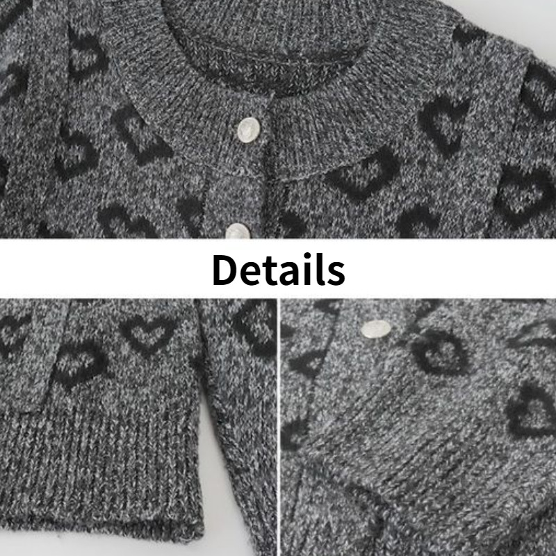 Kardigan Ženska ulična odjeća u korejskom stilu Elegantna estetska pletena odjeća za sve vrste širokih krojeva Ležerna starinska odjeća za studente Jesenske nove dame