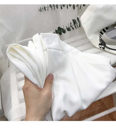 Μόδα ελαστικό ψηλόμεσο γυναικείο παντελόνι 2023 Άνοιξη casual χαλαρό μαύρο παντελόνι γυναικείο κοστούμι με εννέα πόντους Παντελόνι Streetwear