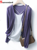 Pleteni kaput od tanke ledene svile za zaštitu od sunca Skraćeni ležerni izdubljeni kardigan Ženski ljetni elegantni V-izrez Gornje korejske pletiva Novo