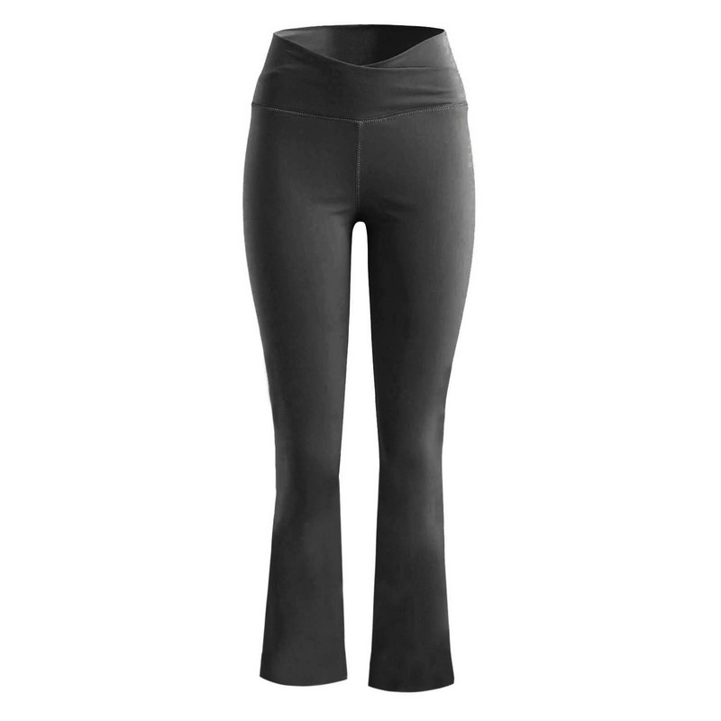 2023. aasta pikad püksid naiste moepüksid tugevad elastsed säärised, laia alaosa kõrge vöökohaga, lai jalg Sportlikud jooga püksid suvised