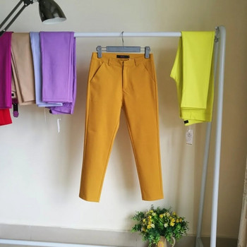 Oversize S-4XL Κομψό Pencil Παντελόνι Γυναικεία Εργασία γραφείου Βαμβακερά Stretch Pantalones De Mujer Ανοιξιάτικα χρώματα καραμέλα 92cm Skinny Spodnie