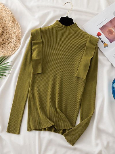 Megzti megztiniai, 2023 m. raukiniai, moteriški megztiniai, rudens žiemos šilti megztiniai, laisvalaikio megztiniai Prašmatnios viršūnės