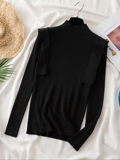 Megzti megztiniai, 2023 m. raukiniai, moteriški megztiniai, rudens žiemos šilti megztiniai, laisvalaikio megztiniai Prašmatnios viršūnės