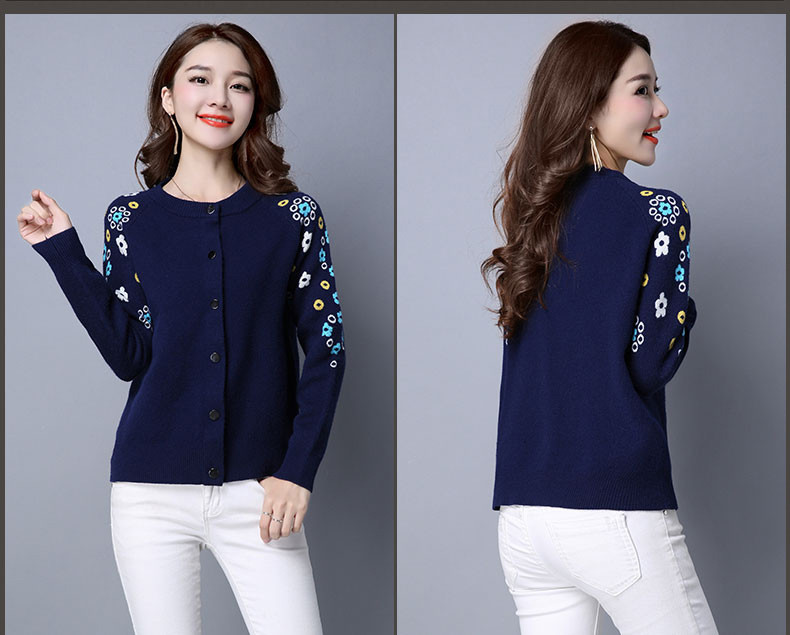 Ženski pleteni pulover i kardigani s punim rukavima, uredski damski stil Ženski pulover za jesen i zimu 2019.