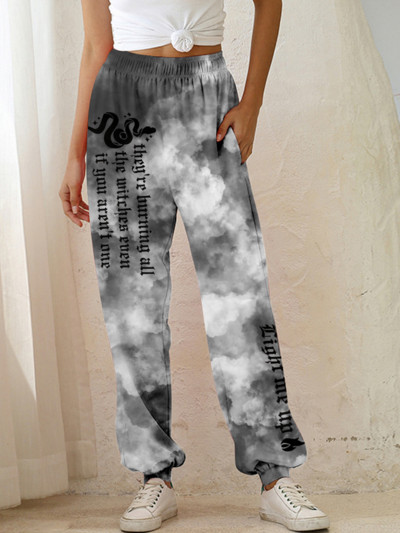 2023. aasta kevad- ja sügisjooksmine, sörkimine, naiste spordipüksid, 3D-printimine, vabaaja elastsed vööpüksid, kokkuklapitavad õhukesed püksid