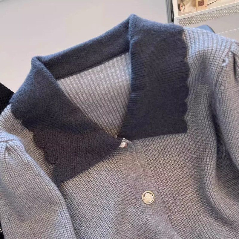 Ženski kardigani s obloženim vintage jednokopčanim kopčanjem, modni francuski stil, nježna jesen, novi, udobni, ženski, ležerni, sveobuhvatni, elegantni dodaci