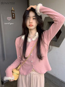 Ζακέτα Γυναικεία Μονόστηθος Μινιμαλιστική Μόδα Ελεύθερος Ολόκληρος Αγώνας Τρυφερό γλυκό Κορεάτικο στυλ Κομψό Φθινοπωρινό γυναικεία καυτές εκπτώσεις Νέο