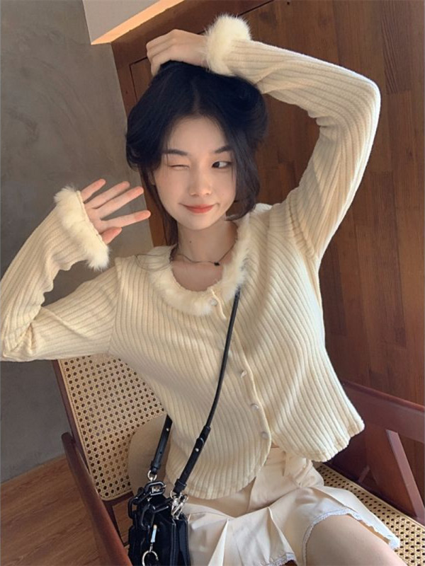 Ζακέτα Γυναικεία Μονόστηθος Μινιμαλιστική Μόδα Ελεύθερος Ολόκληρος Αγώνας Τρυφερό γλυκό Κορεάτικο στυλ Κομψό Φθινοπωρινό γυναικεία καυτές εκπτώσεις Νέο