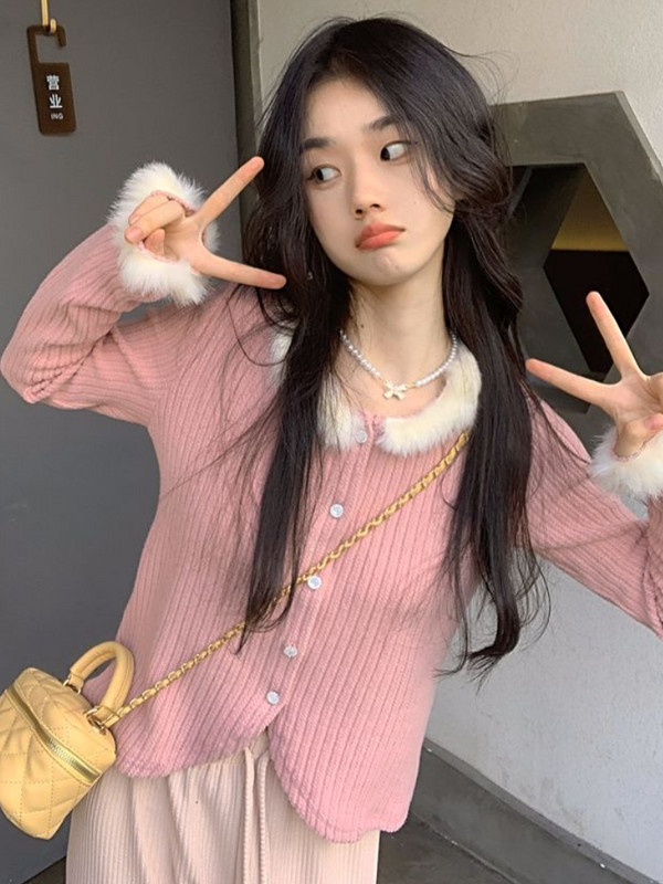 Ζακέτα Γυναικεία Μονόστηθος Μινιμαλιστική Μόδα Ελεύθερος Ολόκληρος Αγώνας Τρυφερό γλυκό Κορεάτικο στυλ Κομψό Φθινοπωρινό γυναικεία καυτές εκπτώσεις Νέο