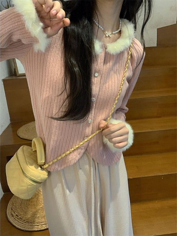 Ζακέτα Γυναικεία Μονόστηθος Μινιμαλιστική Μόδα Ελεύθερος Ολόκληρος Αγώνας Τρυφερό γλυκό Κορεάτικο στυλ Κομψό Φθινοπωρινό γυναικεία καυτές εκπτώσεις Νέο