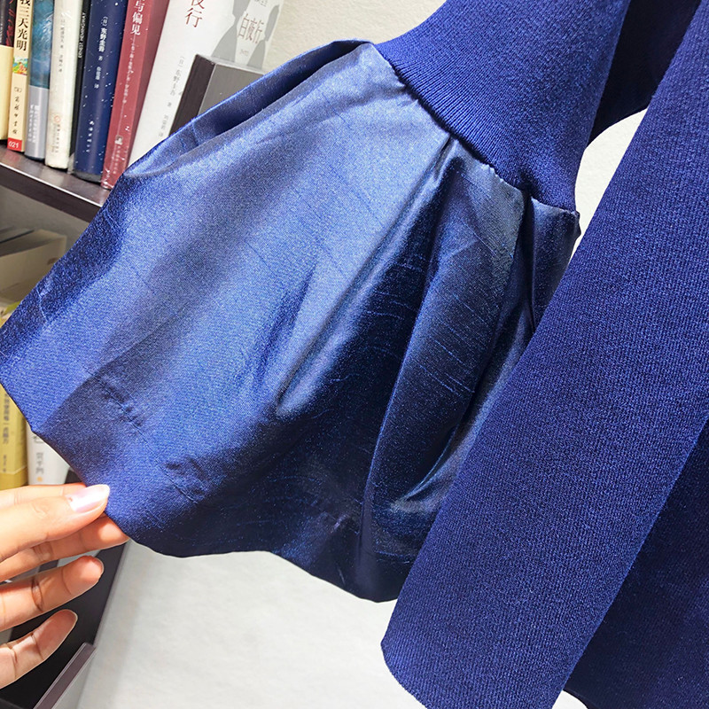 Proljeće 2023. slatki široki pulover ženske modne korejske pletene košulje s širokim rukavima puloveri s prugastim šavovima ženske majice blusa povlačenje