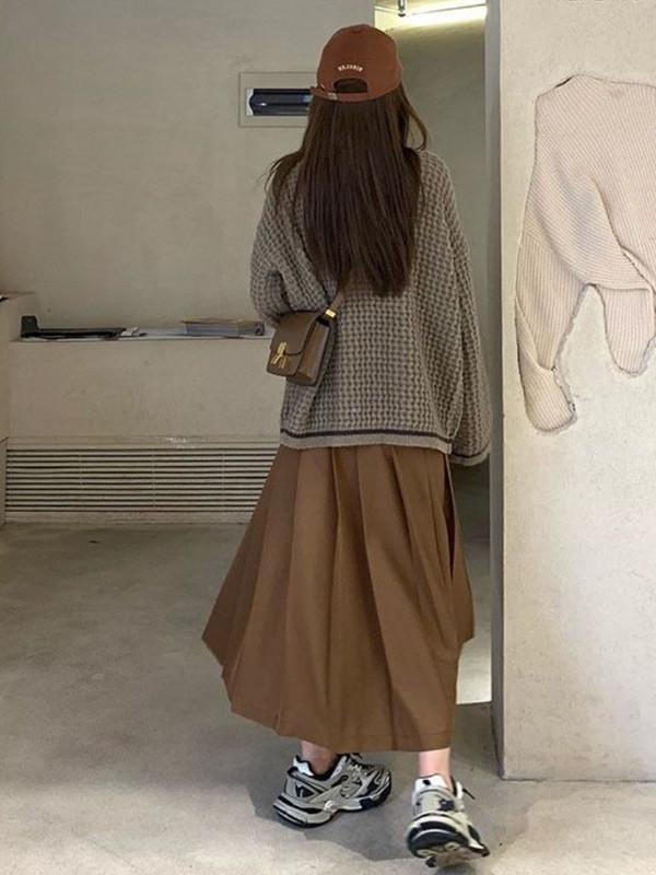 Ženski kardigan za pletenje, jednobojni jesenski džepovi, uzročni, jednostavni, sveobuhvatni, ulični, uredski damski, slatki, elegantni stil, osnove trendi novo