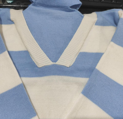 Dizainas „Halter“ megztiniai, moteriškas megztinis „Ulzzang“ netikras dviejų dalių dryžuotas mielas moksleivės, mielas krepšys Свитер Женский Švelnūs drabužiai