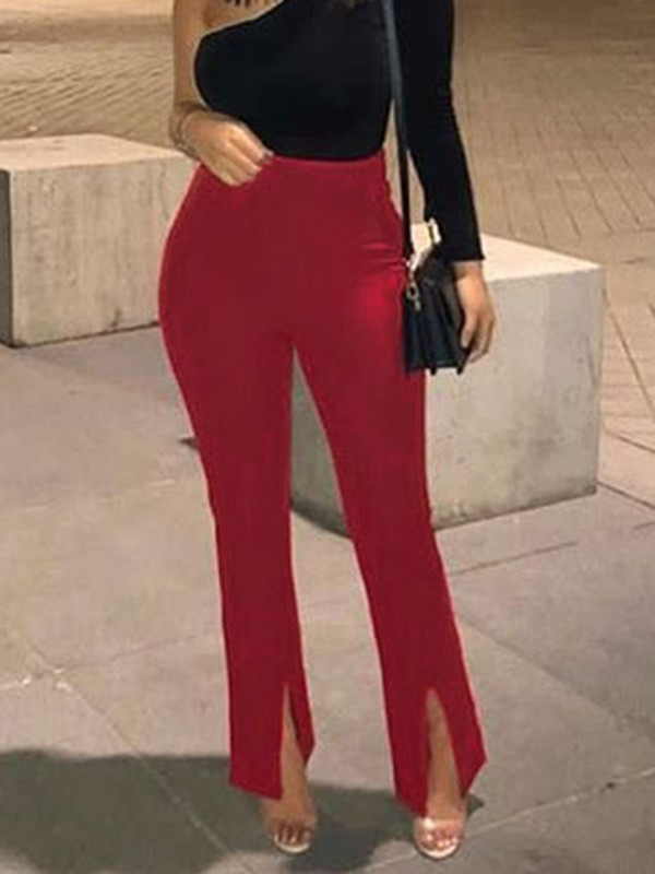 Hlače širokih nogavica Ženske široke hlače visokog struka Ležerne, jednobojne, nova ulična odjeća za jogu, Ljetne elastične ženske, elegantne uske donjice