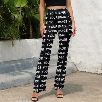 Η εικόνα σας Προσαρμοσμένο παντελόνι Προσαρμοσμένο σχέδιο Ψηλόμεσο Kawaii Flare Παντελόνι Daily Print Παντελόνι Street Style Δώρο