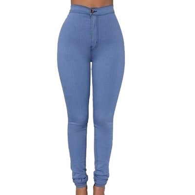 Modne ženske jednobojne hlače s dugmadima visokog struka Uzročne hlače uzročnog kroja Hlače s olovkom Hlače s dugmadima Ženske ležerne hlače