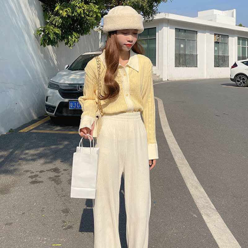 Kardigan Ženski šik slatki stil Nježna modna udobna pletenina Ljupke učenice za izlaske Raznovrsne estetske ležerne veste Basic