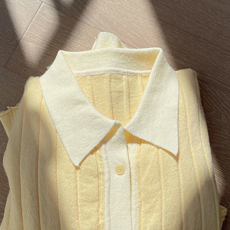 Kardigan Ženski šik slatki stil Nježna modna udobna pletenina Ljupke učenice za izlaske Raznovrsne estetske ležerne veste Basic