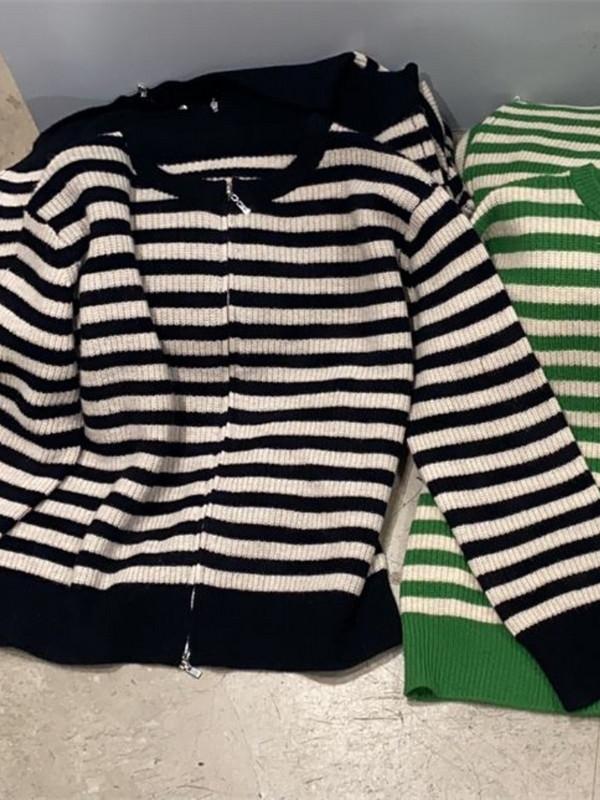 Prugasti kardigan Ženski jednostavan dizajn Labavi klasični dnevni modni jesenski džemper Raznoliko slobodno vrijeme Korejski stil Nježne studentice