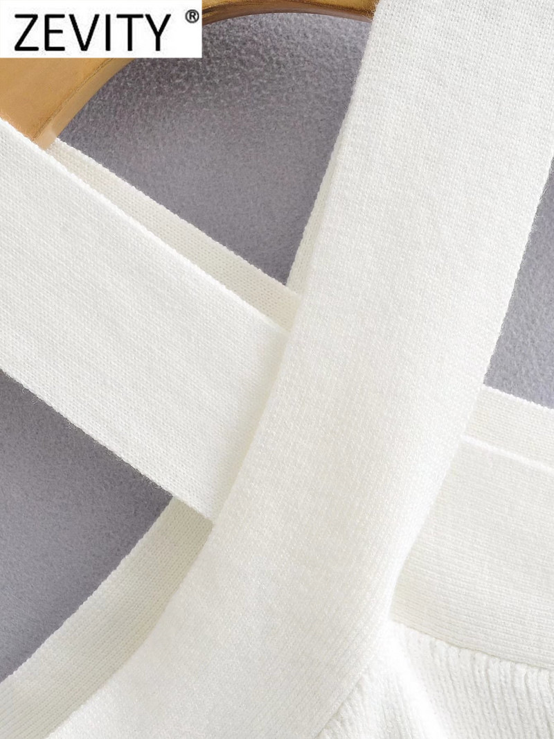 Zevity Ženski modni pulover s otvorenim ramenima, crno-bijele boje, pleteni pulover, ženski šik, ležerni puloveri s dugim rukavima, gornji dijelovi SW2395