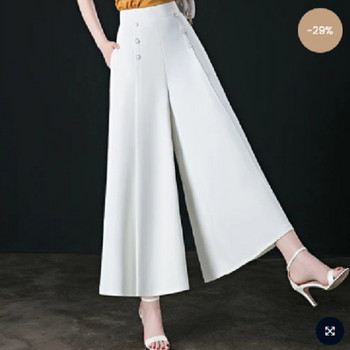Fashion Casual Loose Plus Size Φαρδύ Παντελόνι Γυναικείο Νέο Πλισέ Παντελόνι με Φερμουάρ Απλότητα Άνετα Γυναικεία Ρούχα