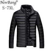 NewBang Plus 5XL 6XL 7XL Duck Down Jacket Ανδρικό πουπουλένιο μπουφάν εξαιρετικά ελαφρύ για άνδρες Park outwear with carry bag Overcoat
