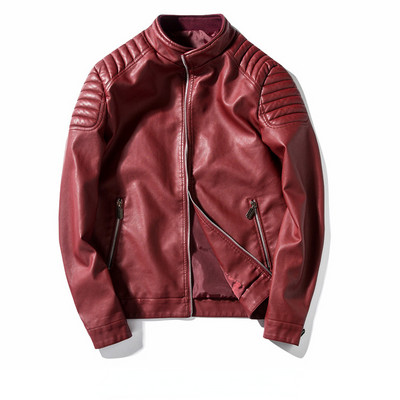 Νέο Μόδα Δερμάτινο Μπουφάν Μοτοσικλέτας Ανδρικά Σχεδιαστικά Punk Wind Ανδρικά Ζακέτα δερμάτινα παλτά Warm Coll