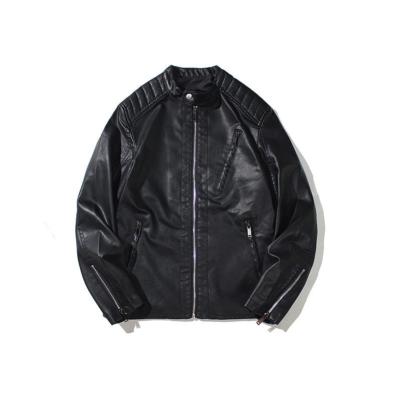 Νέο Μόδα Δερμάτινο Μπουφάν Μοτοσικλέτας Ανδρικά Σχεδιαστικά Punk Wind Ανδρικά Ζακέτα δερμάτινα παλτά Warm Coll