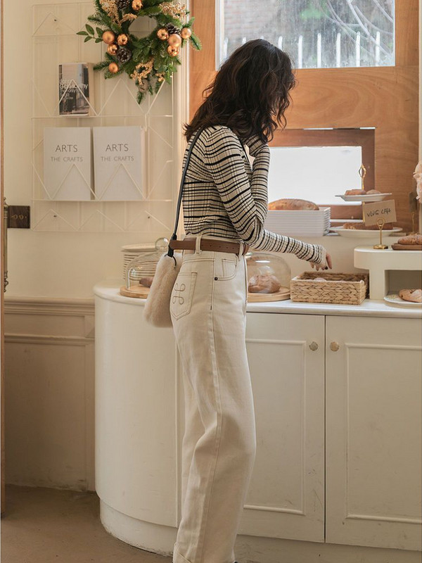 Ženski pleteni uski kardigani za uredske dame u trendu, jednostavni vintage stil, prugasti, elegantni, klasični, univerzalni, osnovni džemperi, ženski