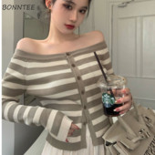 Kardigan za žene Proljetni pleteni kardigan s urezanim izrezom, tanak, sveobuhvatan, jednostavan, popularan, estetski dame, moderan BF kardigan Ženski