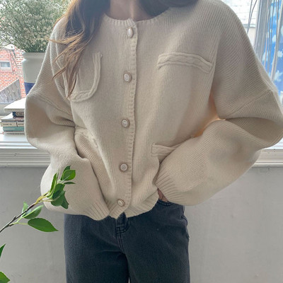 Naiste kampsun Solid Temperament Soe Sale Ins Uus saabumine Üliõpilane Sügis Talv Mujer Street Style Kampsun Igapäevane hubane