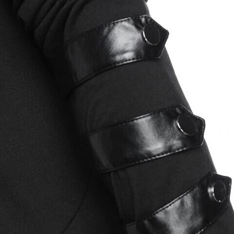 Zimske muške vjetrovke Retro Steam Punk Gothic Wind Cloak Kaput Fashiona Muška jakna Obična kapa Kardigan Muški plašt Jakna Kaput