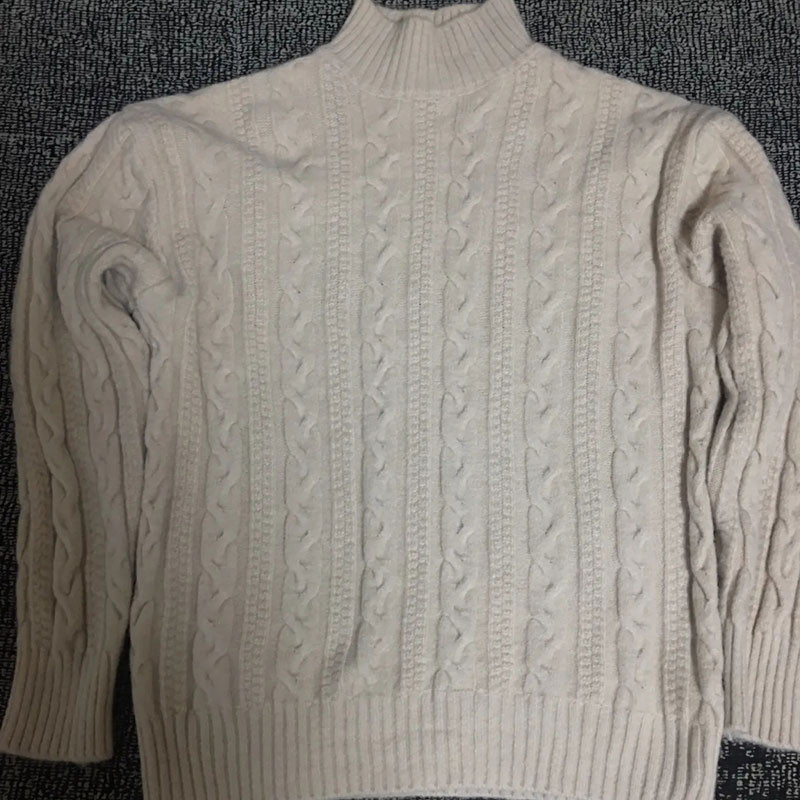 Moteriškas megztinis su briaunomis ruduoliu, žieminis, storas megztinis laisvas laisvalaikis ilgomis rankovėmis, šiltas megztinis su minkštu dugnu