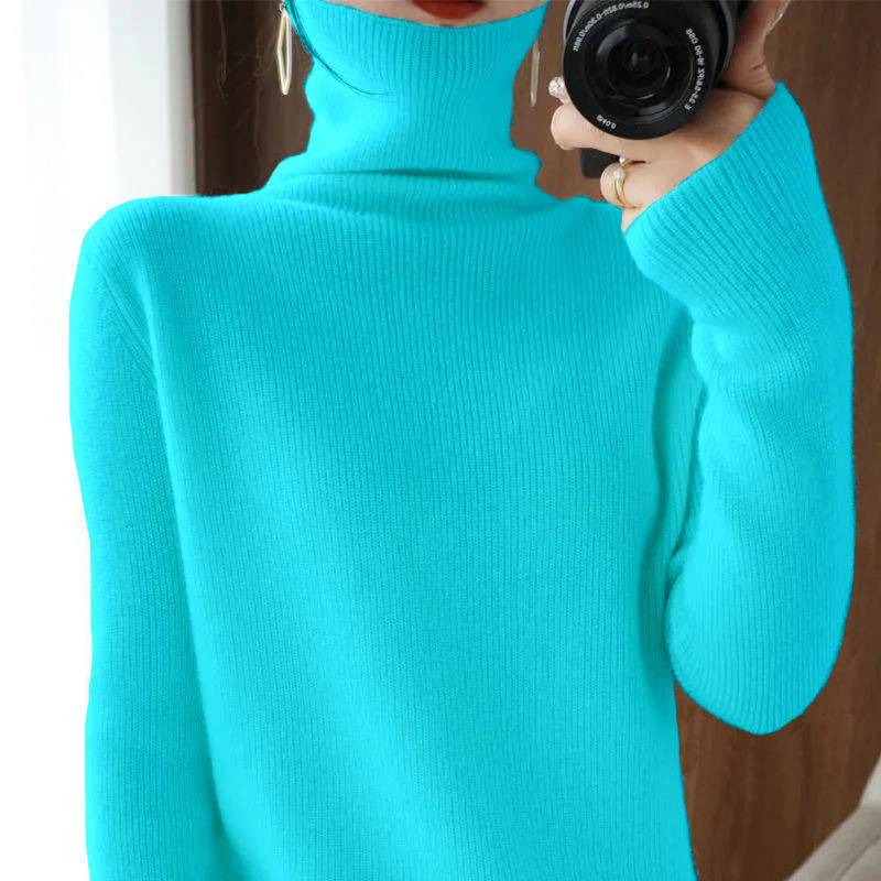 Μονόχρωμο ζιβάγκο μονόχρωμο πουλόβερ Γυναικεία ρούχα 2022 Φθινόπωρο Νέα υπερμεγέθη casual πουλόβερ Φαρδιά κορεάτικα μπλουζάκια